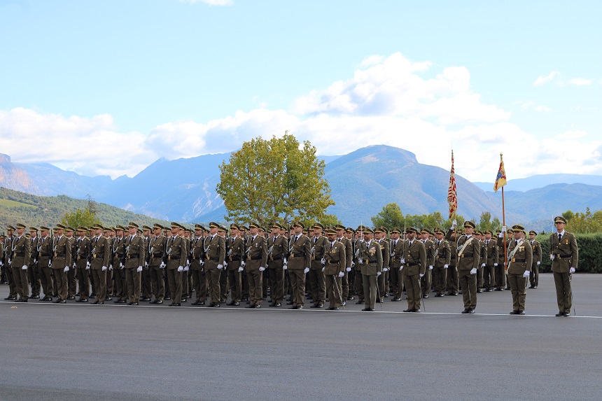 Formación acto jura de bandera
