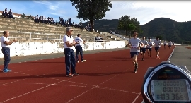 Realización pruebas físicas en la pista de atletismo de la AGBS