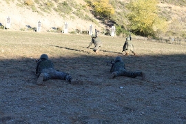 Ejercicio de tiro en movimiento.