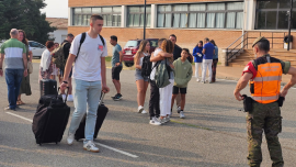 Llegada de los primeros alumnos.