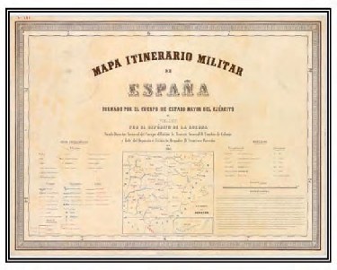 Portada del mapa itinerario militar