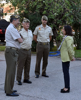 Recepción de la ministra