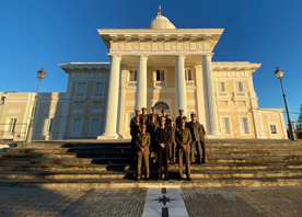 Los visitantes en el Real Observatorio de la Armada