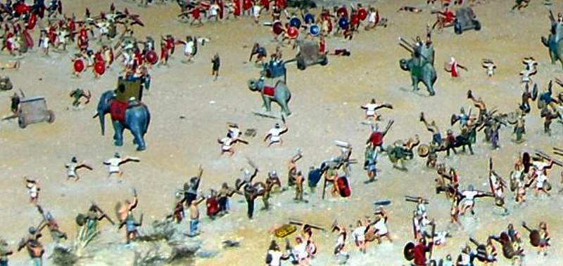 Diorama de la batalla de Zama