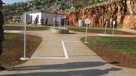 La pista de Educación Vial antes de la inauguración