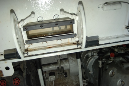 Visor del conductor.