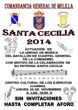 Concierto en honor de Santa Cecilia. 