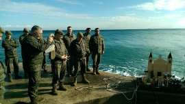 El Regimiento de Ingenieros, “se sumergió” para celebrar la navidad.