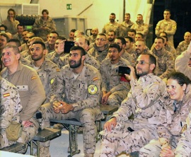 “La Anunciación, una historia de José y María” anima la Nochebuena a las tropas de Melilla en Irak