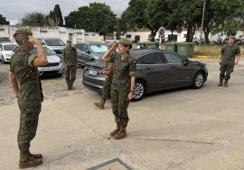 Recibida por el Cte. Cuartero JEFARMET