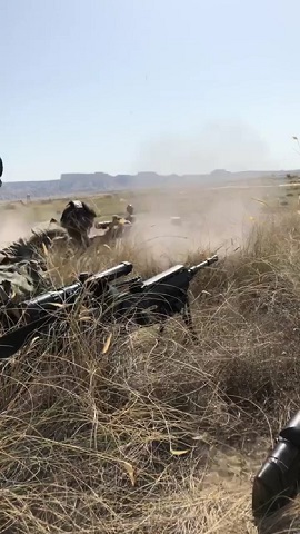 Ejecutando fuego con Barret.