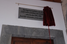 Placa conmemorativa del 425 Aniversario de la Capitanía General de Canarias