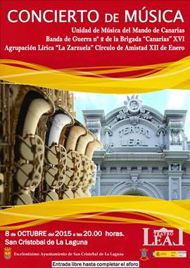 Cartel del concierto