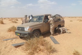 Prácticas de conducción en el desierto