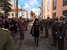 Honores al representante de S.M. El Rey