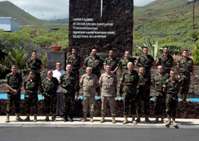 Visita del General de Ejército a la Unidad de Apoyo a la Proyección del acuartelamiento Anatolio Fuentes en la isla de El Hierro