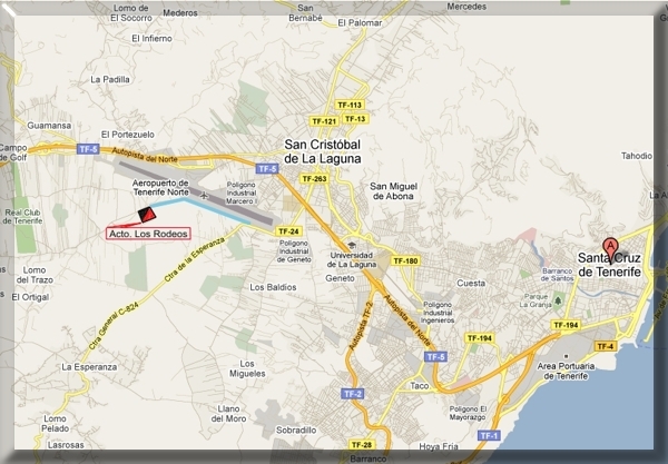 Plano de recorrido hacia el RACA 93