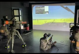 Tirador realizando un ejercicio