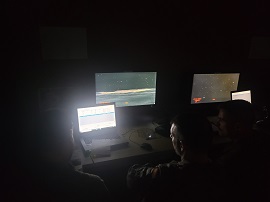 Alumnos utilizando el sistema TALOS