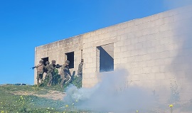 Combate en zona urbanizada