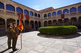 Coronel Miró presidiendo los actos de aniversarios