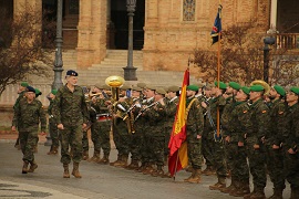 SMER pasando revista a la Compañia de Honores.