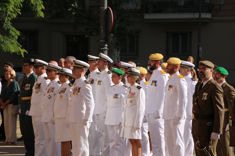 Componentes de la sanidad Militar presentes en el acto.