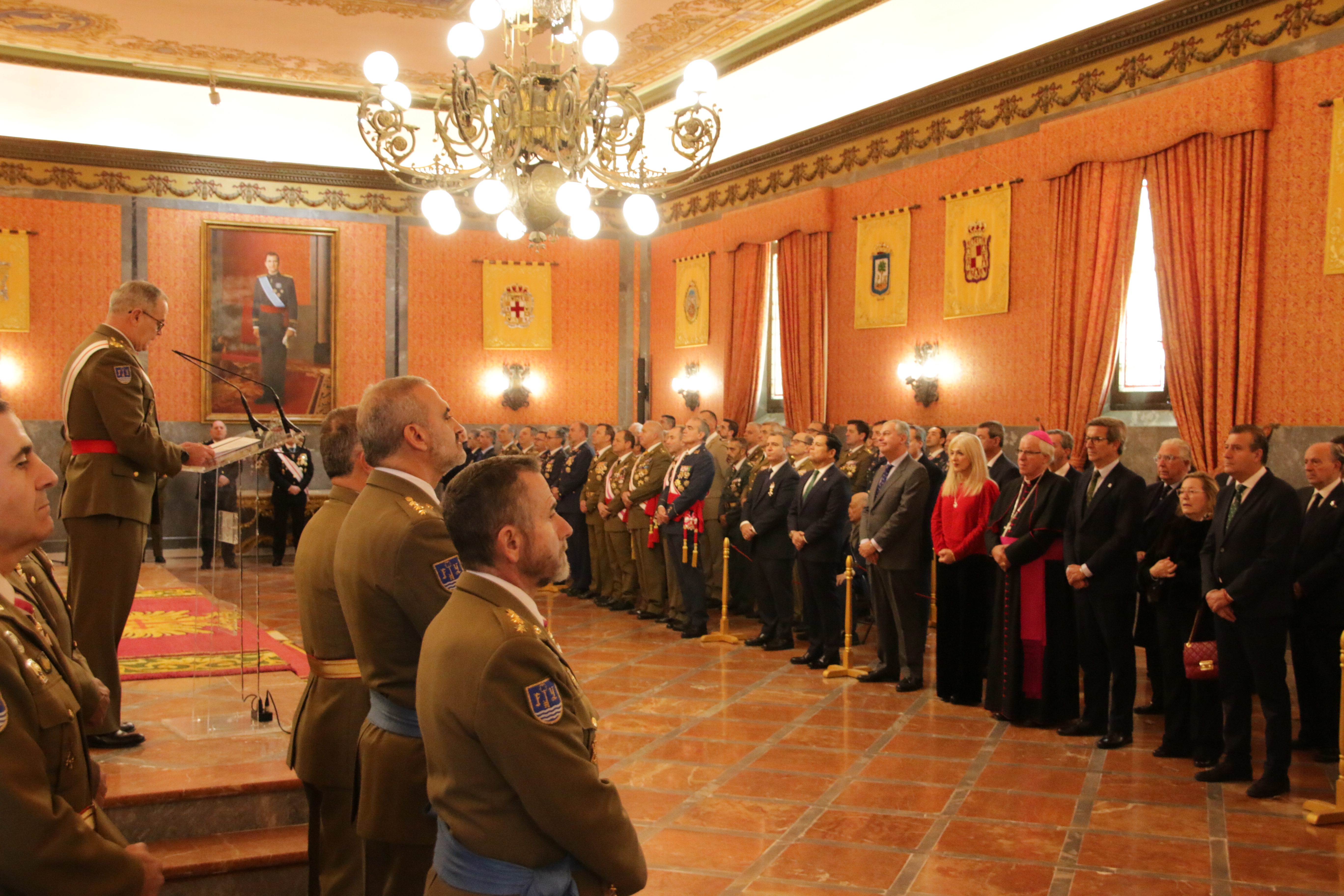 Alocución del teniente general Melero Claudio.