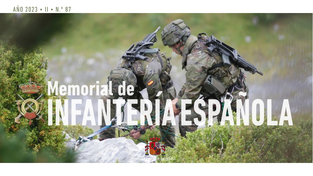 Portada del Memorial de Infantería n.º 87 (Foto: ACINF)