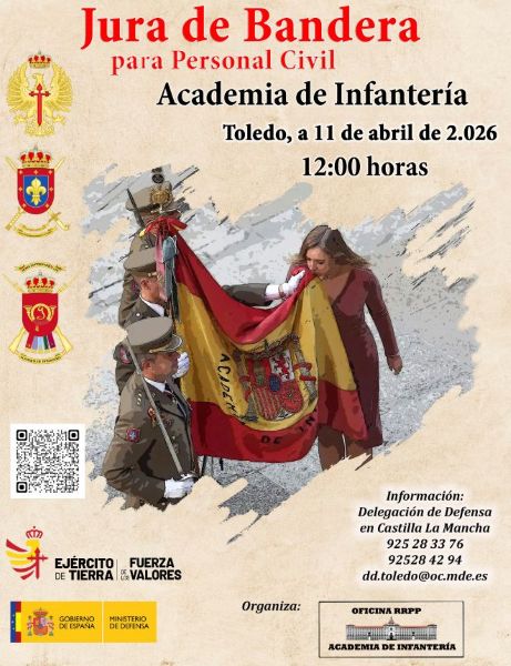 Jura de bandera en la Academia de Infantería