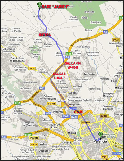 Vista aérea de la Base