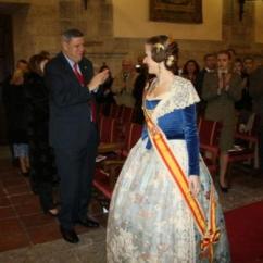 El TG Comas recibe a la Fallera Mayor de Valencia