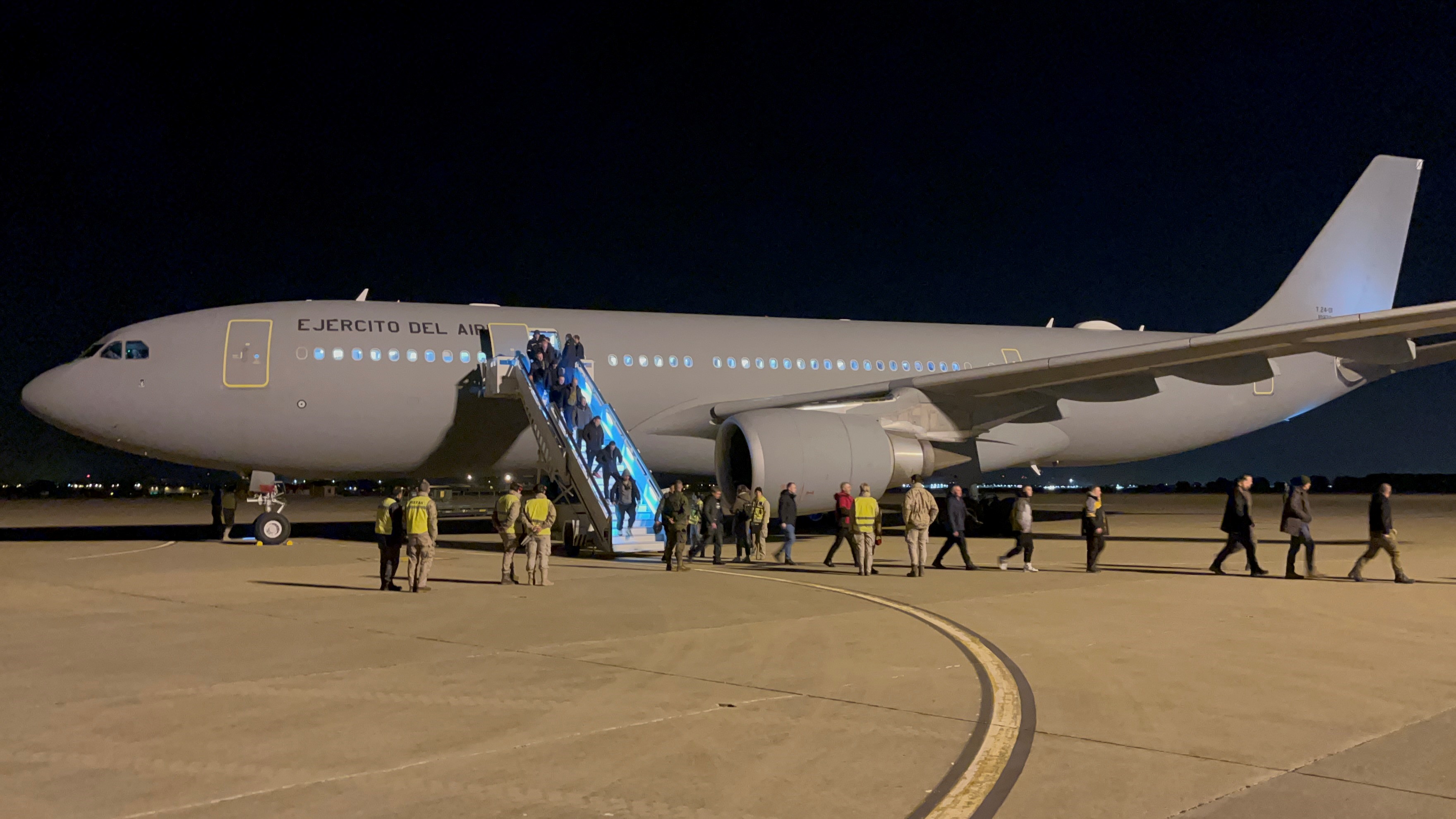 Llegada a España del personal Ucraniano