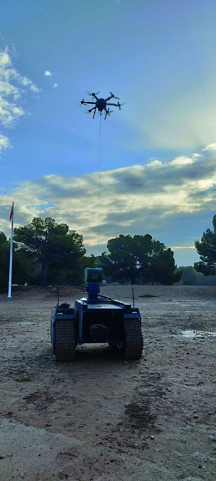 Operando el UGV en combinación con el UAV