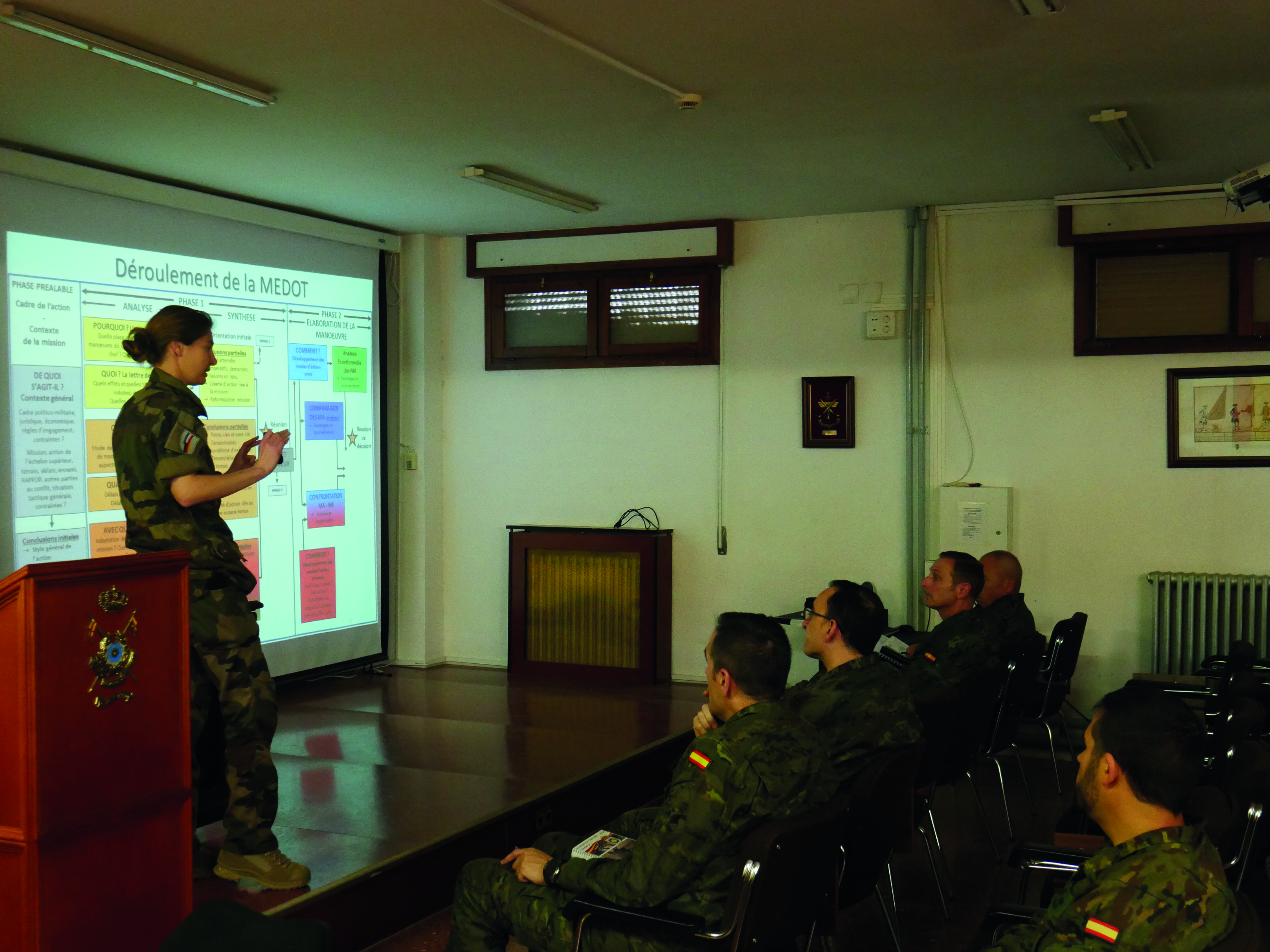 Exposición de la capitán del 3º Regimiento de Húsares