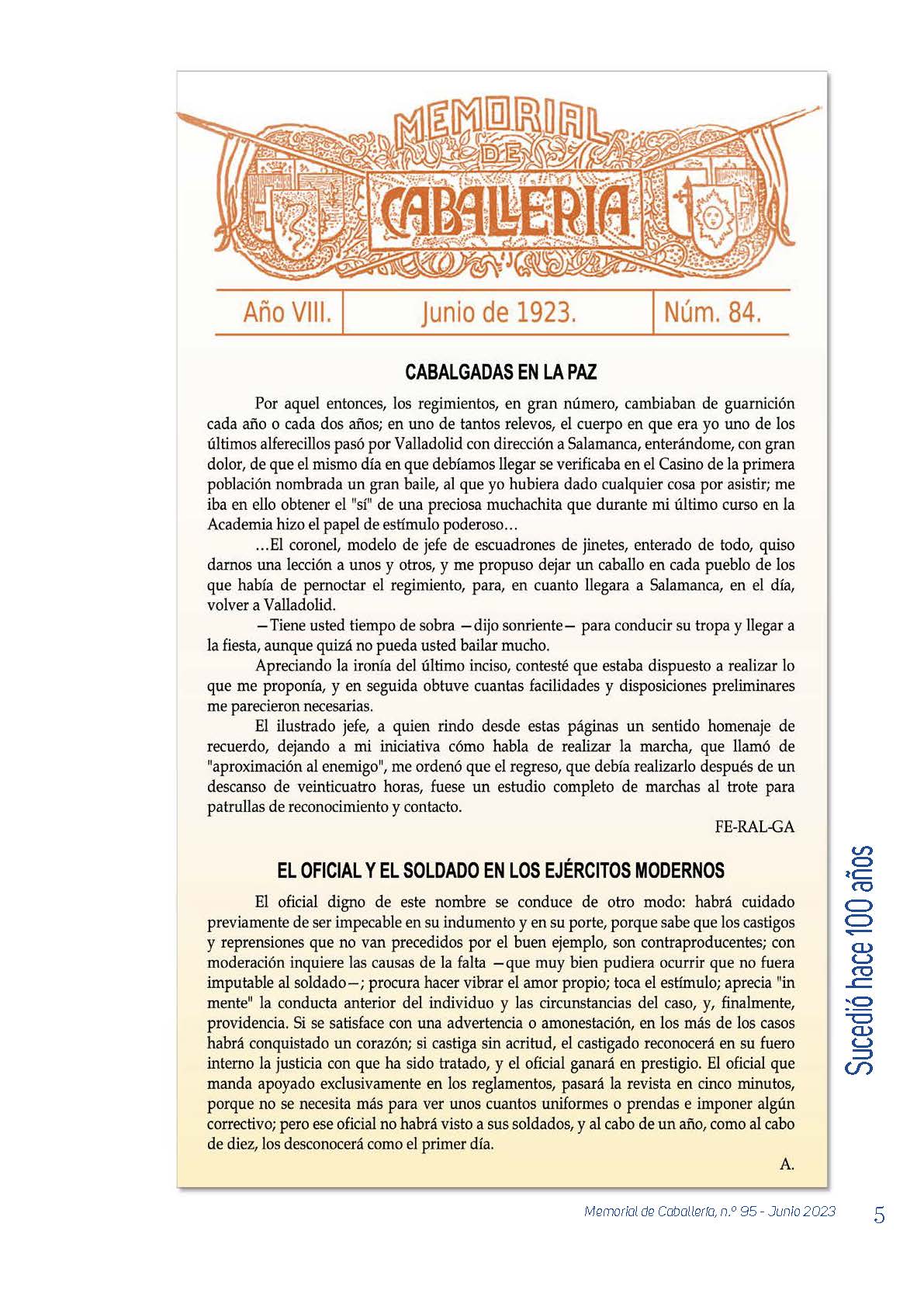 SUCEDIO HACE 100 AÑOS