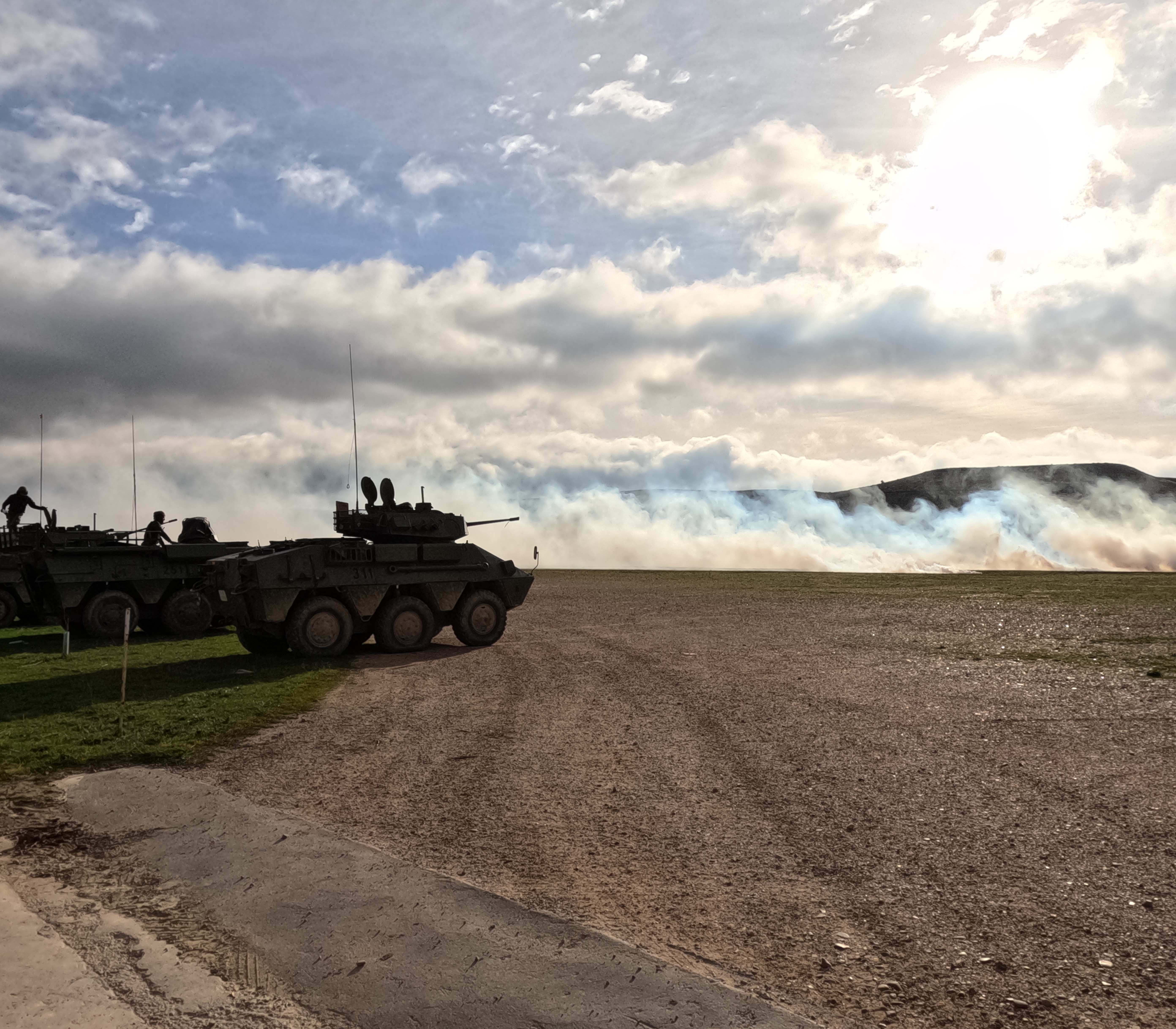 Lanzamiento de artificios fumígenos desde VEC
