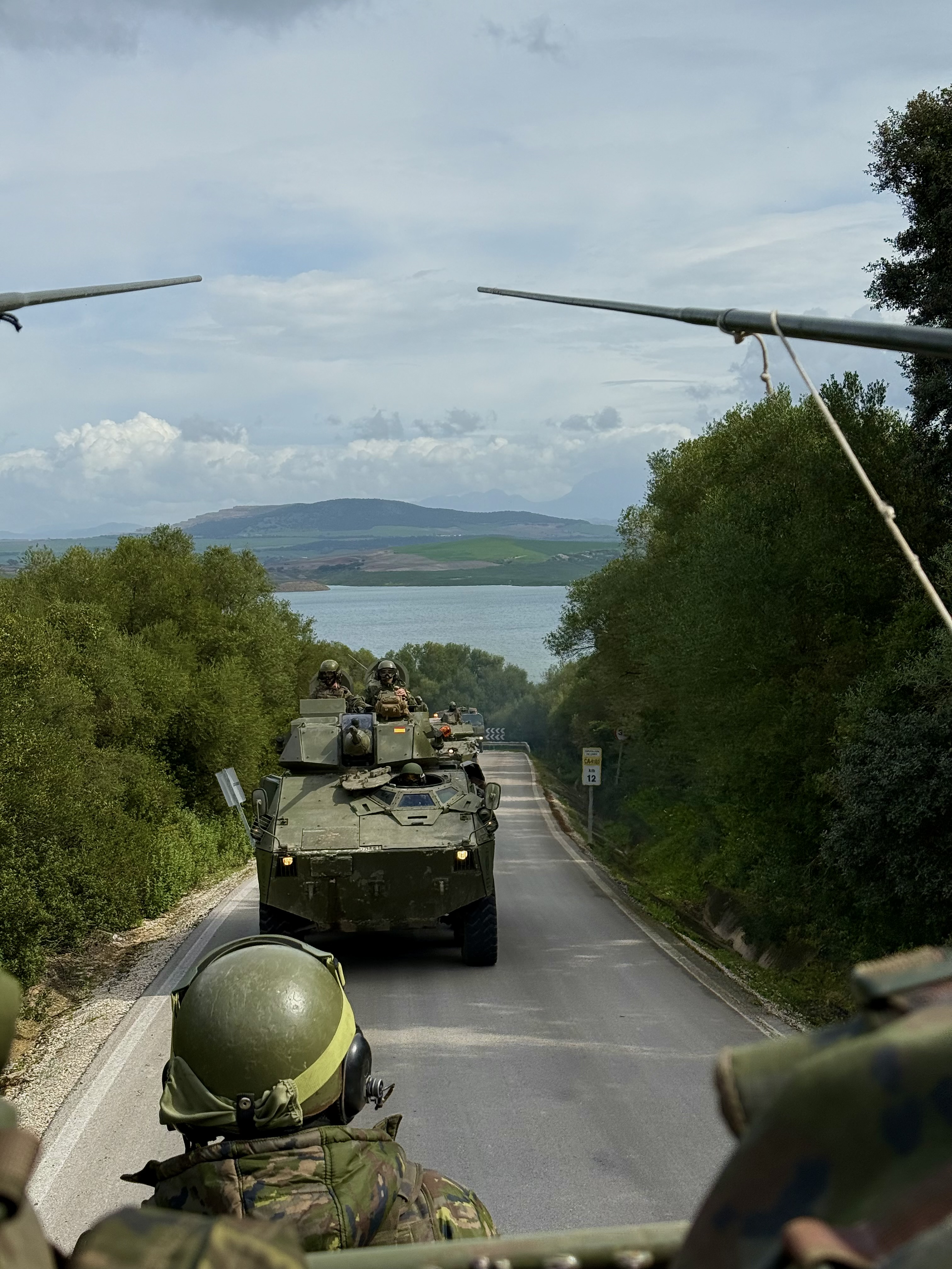 1. Columna de vehículos