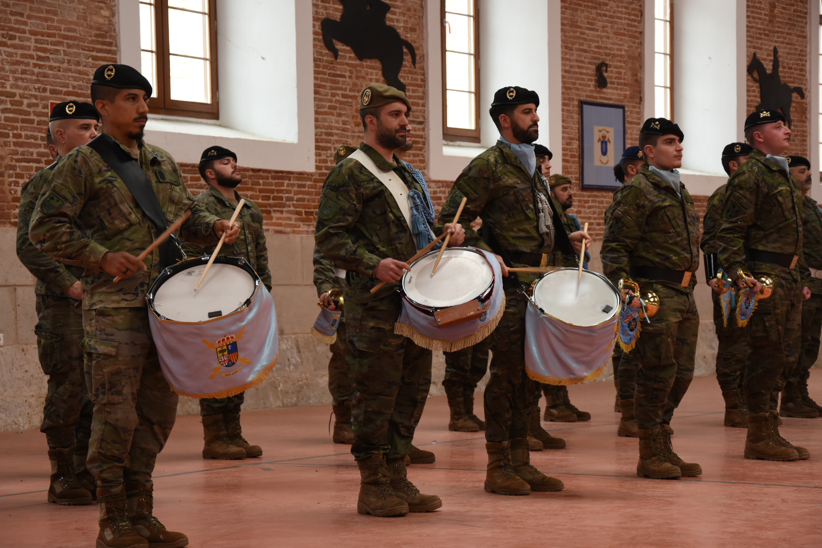 Demostración durante el acto de clausura
