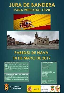 Jura de Bandera para personal civil en Paredes de Nava.