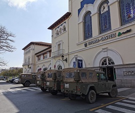 Acceso a la estación de tren de Vitoria