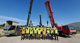 Finalizado el curso de operador de grúa móvil autopropulsada