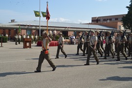 Desfile de despedida de la Academia de logística alumnos XXV curso