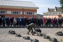 Exhibición equipo cinólogico de la policia militar de la Brigada