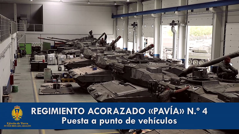 Taller de mantenimiento de vehículos - Regimiento Acorazado 
