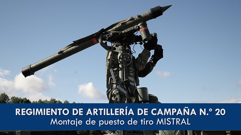 Puesto de tiro Mistral - Regimiento de Artillería de Campaña 20