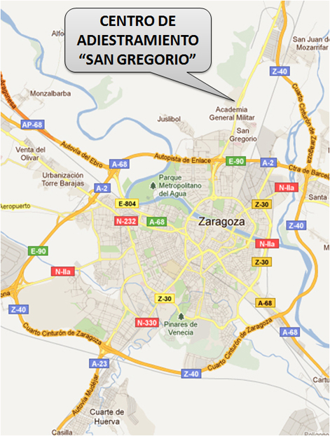 Situacion del CENAD 'San Gregorio'