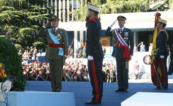 Homenaje a los caidos por SM el rey