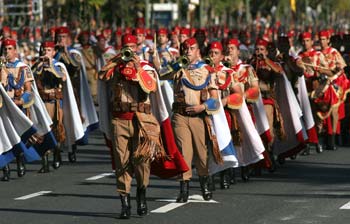 Cornetas y tambores de regulares