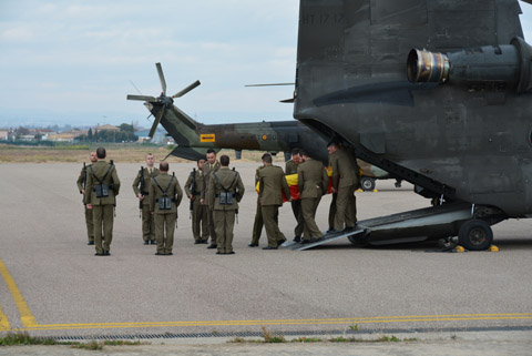 Recepción y funeral del cabo Francisco J. Soria